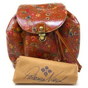 PATRICIA NASH Italian Leather Casape BACKPACK Tan Prairie Rose